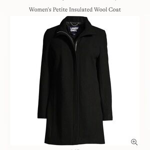 Women's Petite Insulated Mid-length Wool Dress Coat 12P
